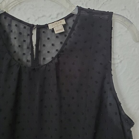 J Crew | Sheer Peplum Dot Top - Picture 4 of 7